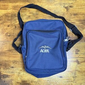 AOPA Aviation‎ Owners & Pilots Association Navy Blue Crossbody Bag Travel